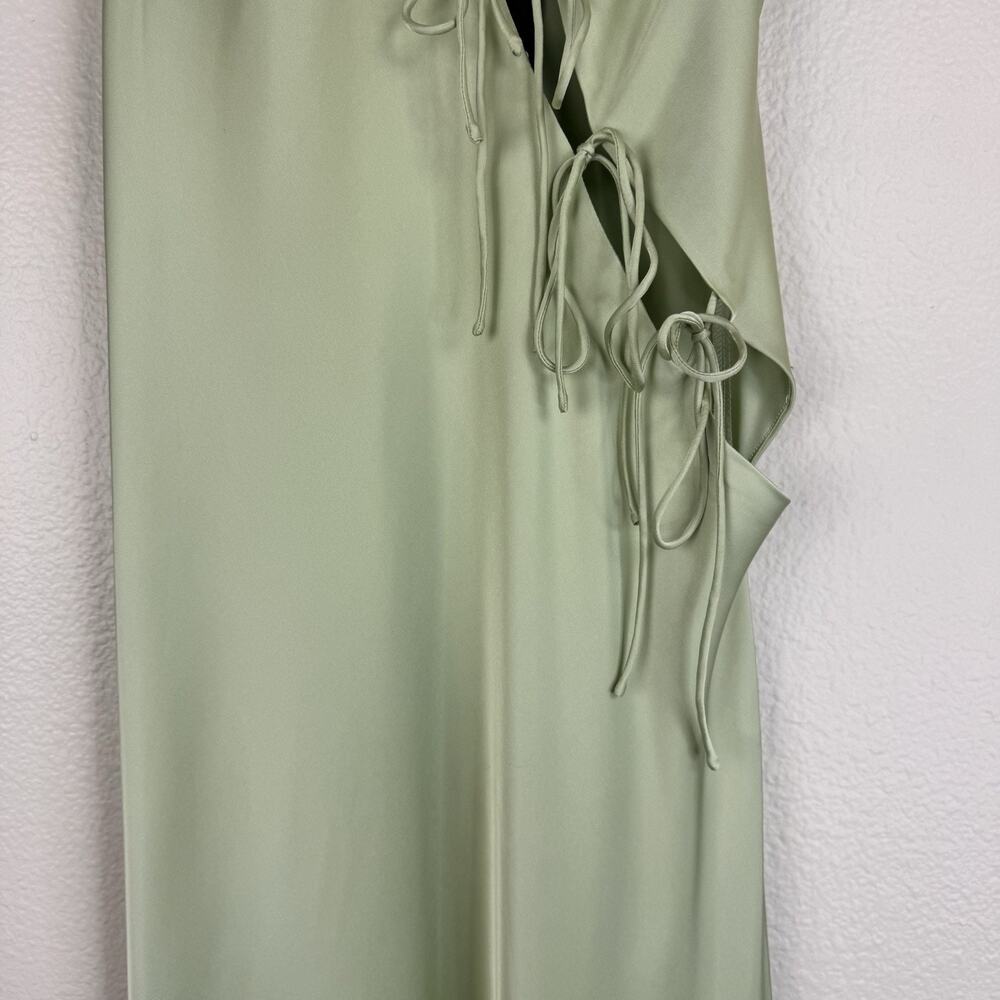 NWT Lioness x REVOLVE "About A Girl" Satin Maxi Slip Dress in Light Green/Lime ✨ - Picture 7 of 16